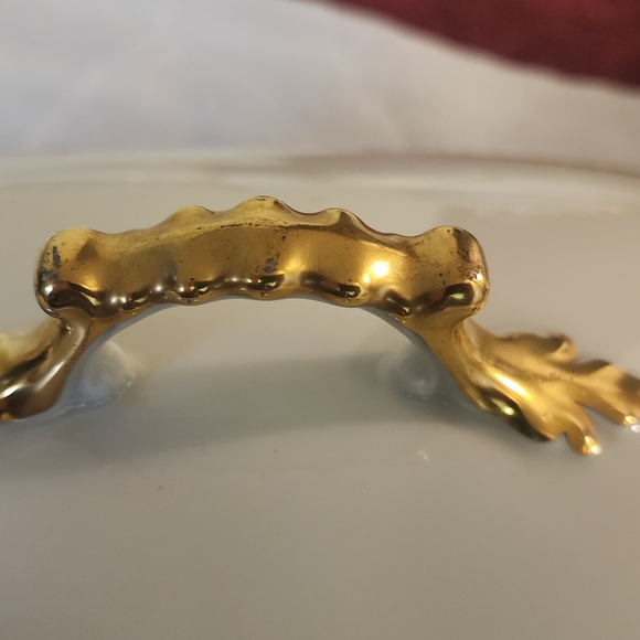 24k Gold Antique Vignaud Limoges France- Pattern VIG167. Serving dishes. - Picture 9 of 16